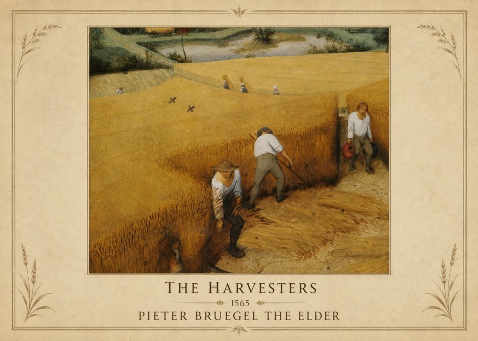 Pieter Bruegel The Harvesters IV No1 - Poster