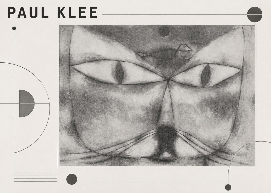 Paul Klee Cat and Bird No3 - Poster