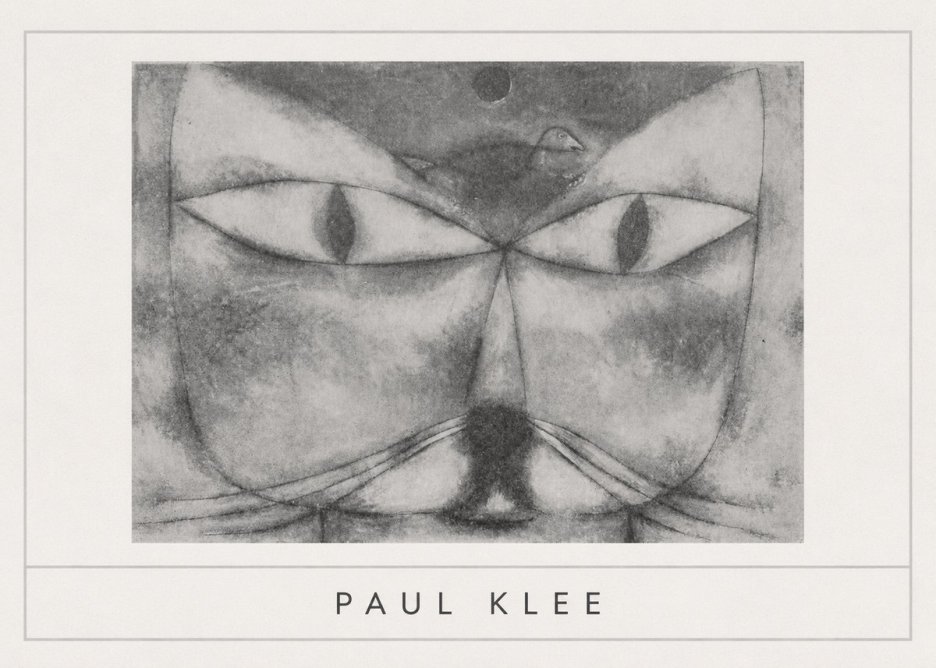 Paul Klee Cat and Bird No5 - Poster