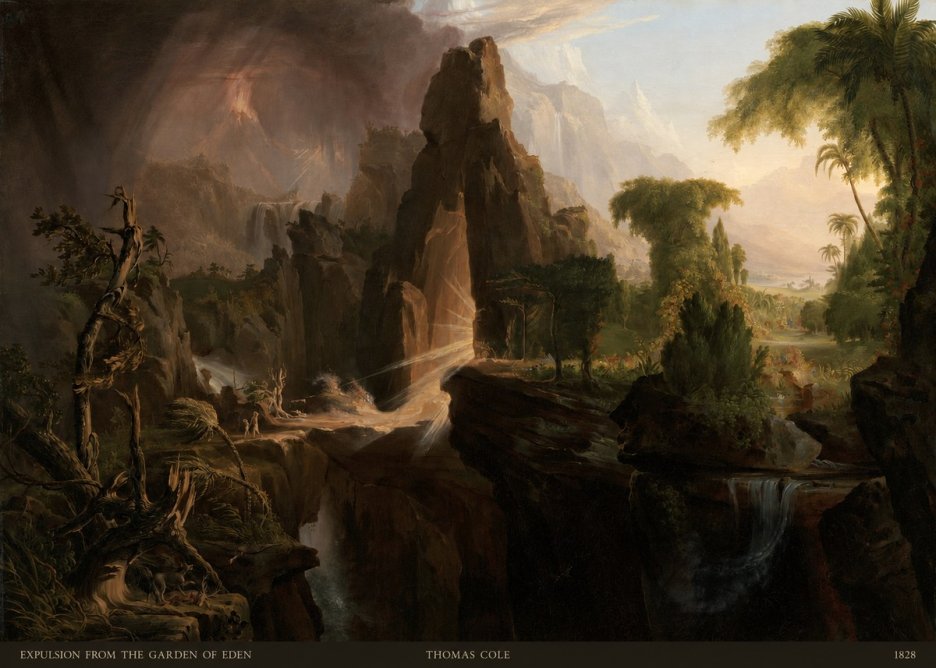 Thomas Cole Expulsion from the Garden of Eden I No5 - Poster