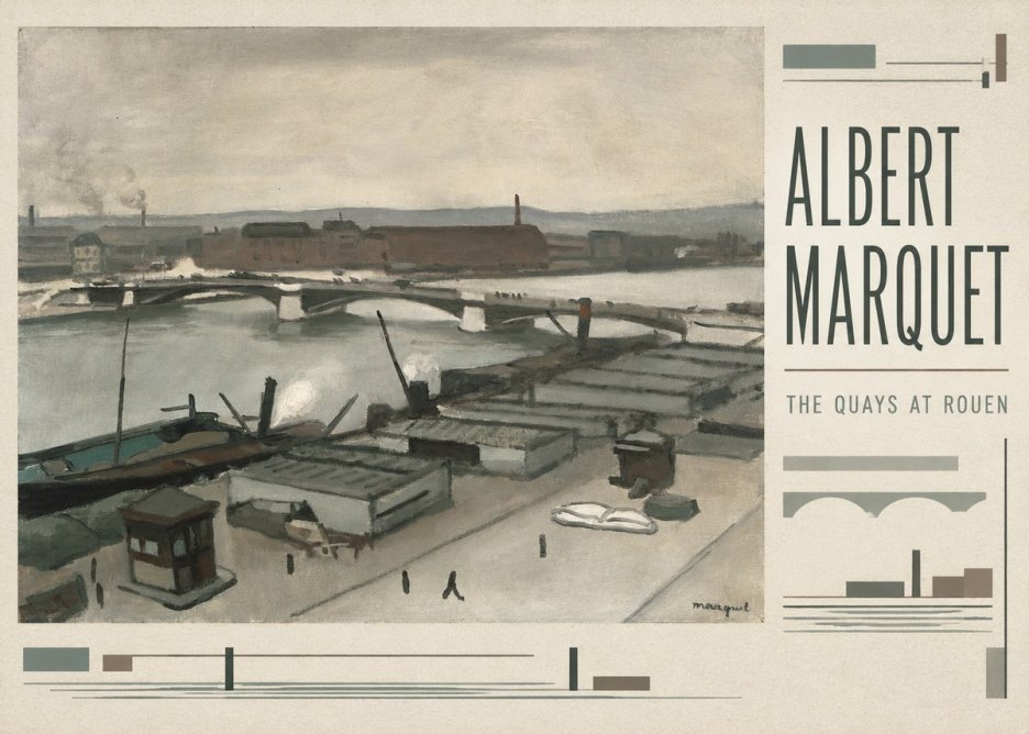 Albert Marquet The Quays at Rouen No3 - Poster