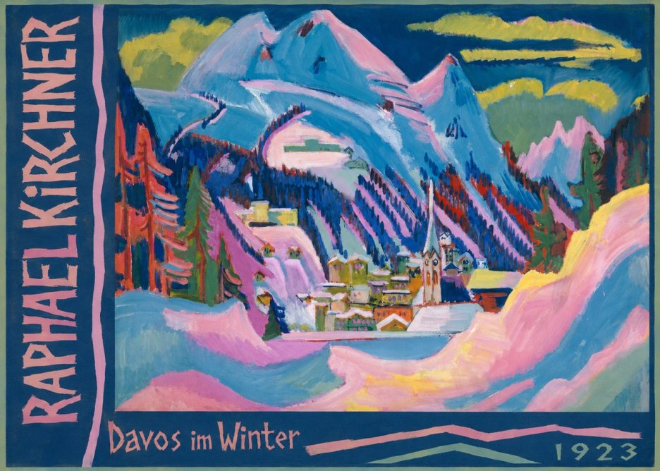Raphael Kirchner Davos Im Winter No2 - Poster