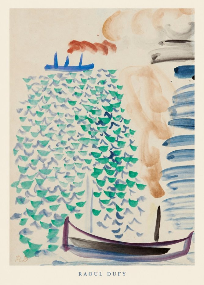 Raoul Dufy Boats on the Water No6 - Poster
