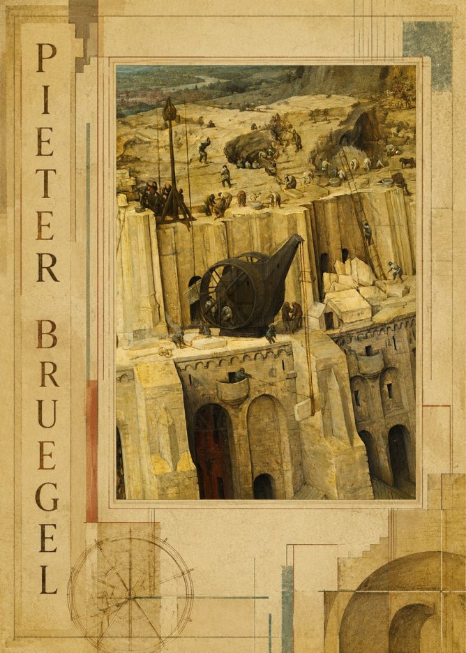 Pieter Bruegel The Tower of Babel VII No2 - Poster