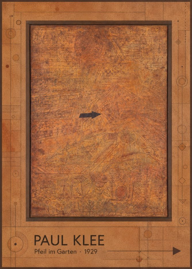 Paul Klee Pfeil Im Garten No1 - Poster