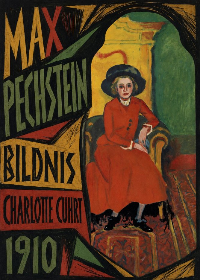 Max Pechstein Bildnis Charlotte Cuhrt No6 - Poster