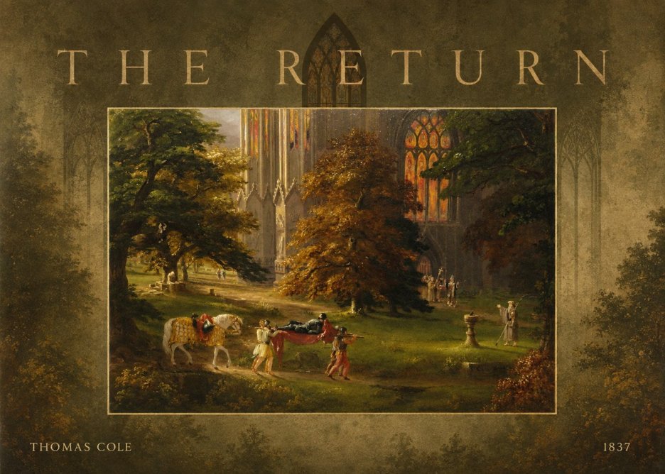 Thomas Cole The Return II No3 - Poster