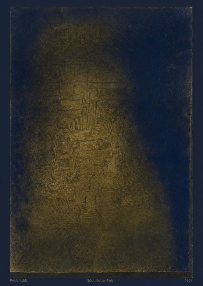 Paul Klee Nächtlicher Fels No6 - Poster
