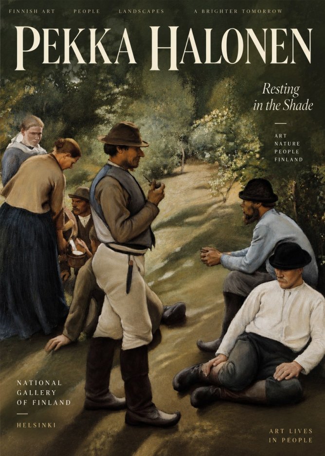 Pekka Halonen Resting in the Shade No3 - Poster