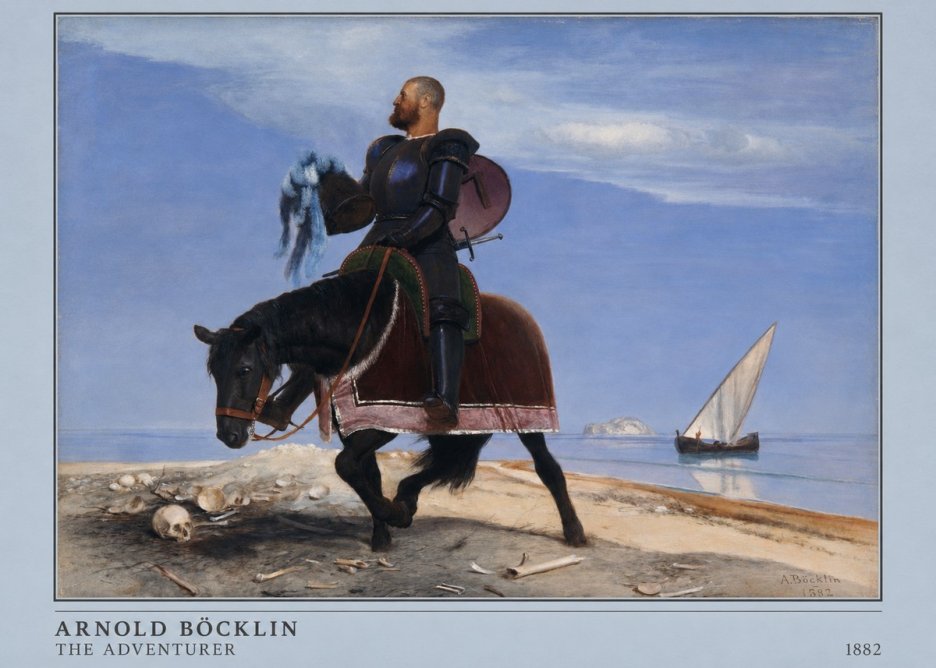 Arnold Böcklin The Adventurer No4 - Poster