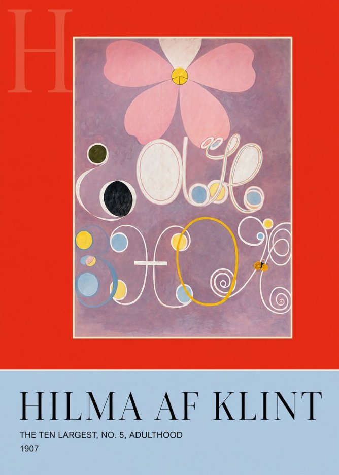 Hilma af Klint The Ten Largest, No. 5, Adulthood No6 - Poster