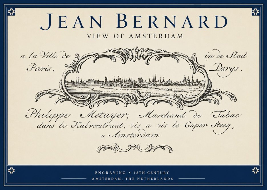 Jean Bernard A View of Paris No5 - Poster