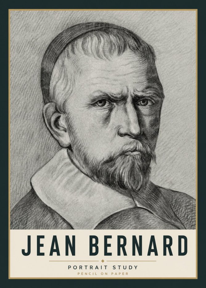 Jean Bernard Portrait Study IV No5 - Poster