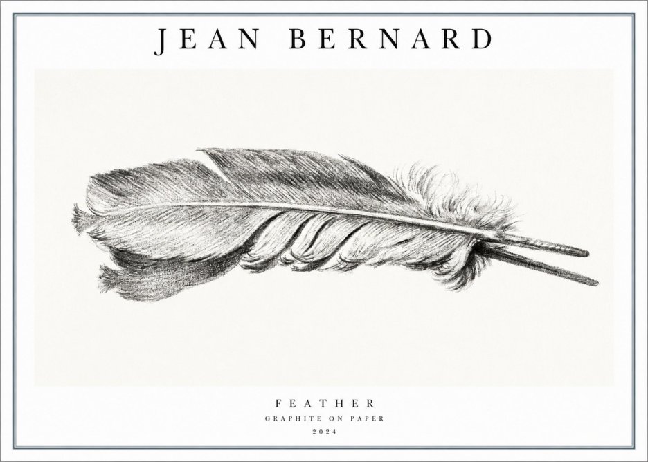 Jean Bernard Feather No1 - Poster