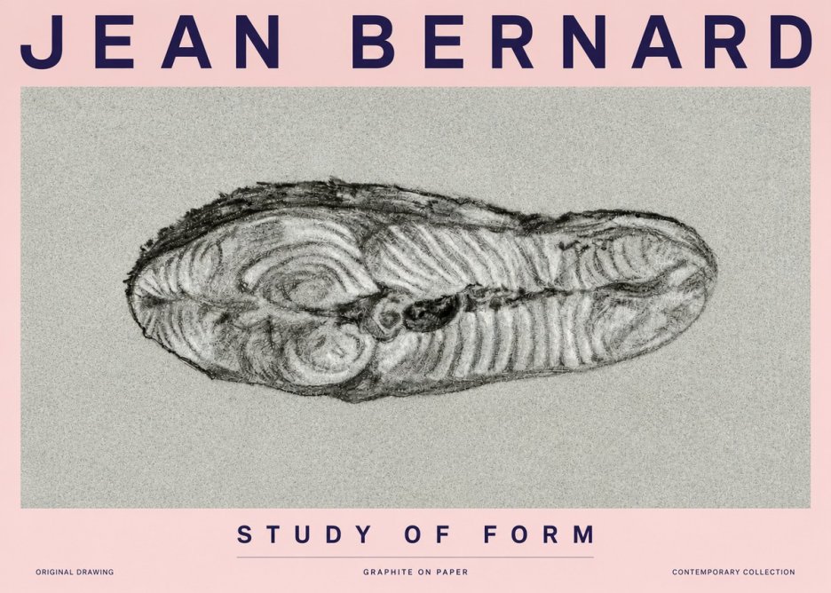 Jean Bernard Study of Form I No3 - Poster