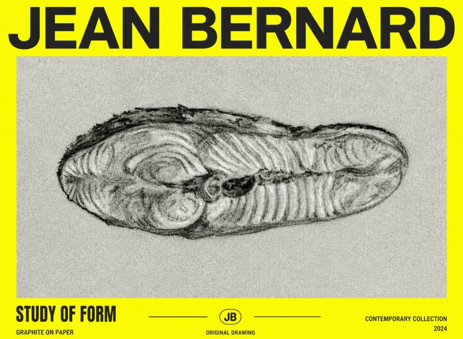 Jean Bernard Study of Form I No4 - Poster