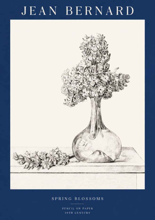 Jean Bernard Spring Blossoms No1 - Poster