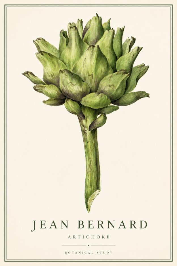 Jean Bernard Green Artichoke No3 - Poster