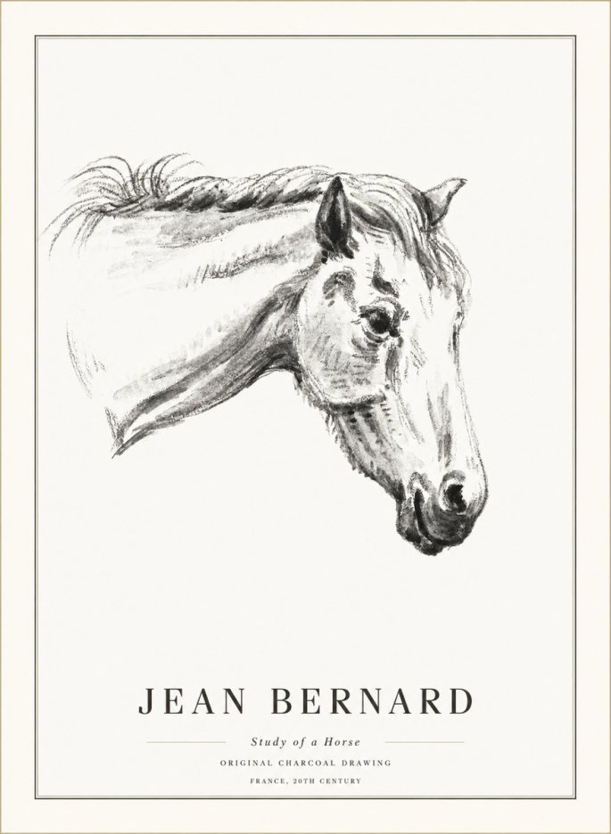 Jean Bernard Study of a Horse VIII No5 - Poster