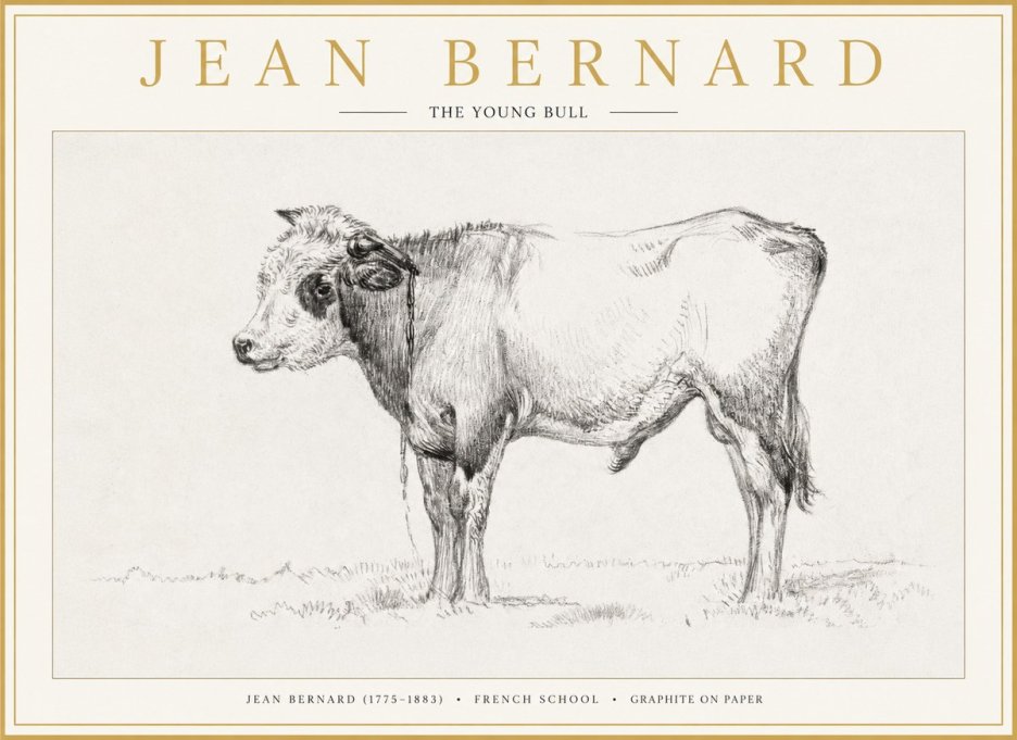 Jean Bernard The Young Bull No1 - Poster
