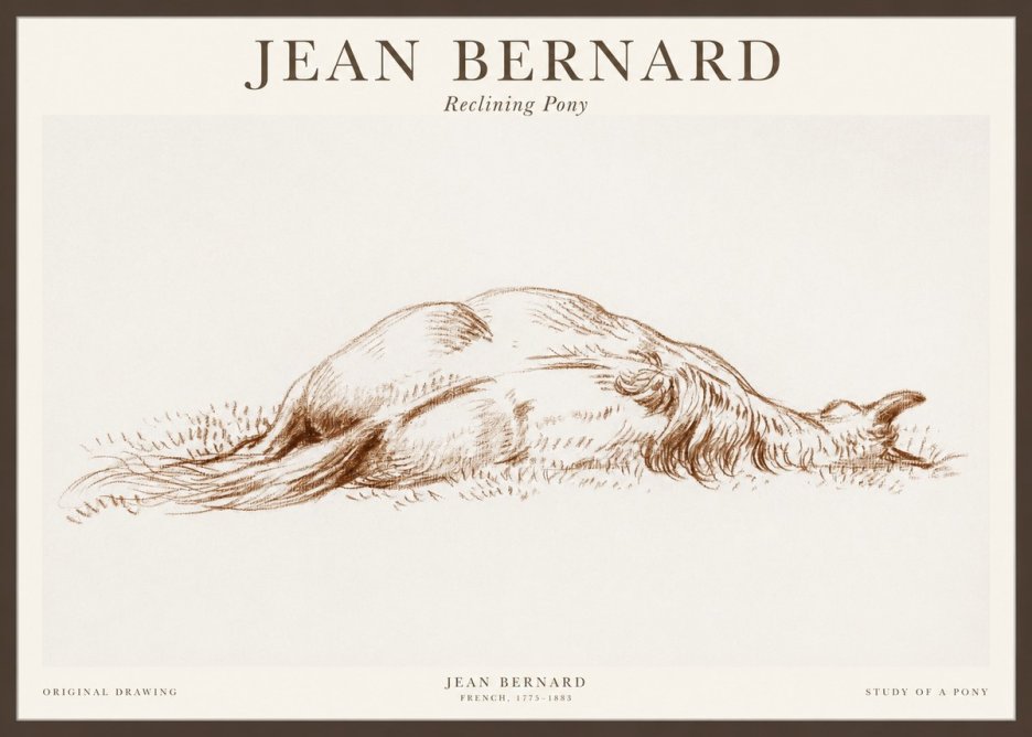Jean Bernard Horse Study II No2 - Poster