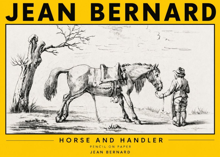Jean Bernard Horse and Handler No3 - Poster