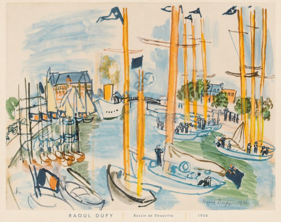 Raoul Dufy Bassin De Deauville No6 - Poster