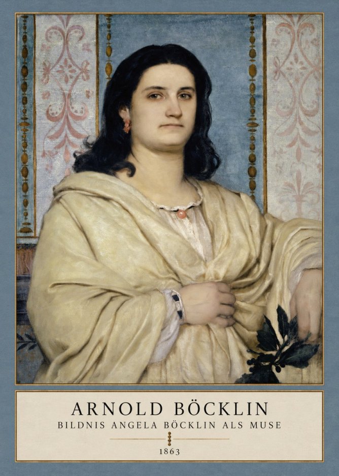 Arnold Böcklin Bildnis Angela Böcklin Als Muse No3 - Poster