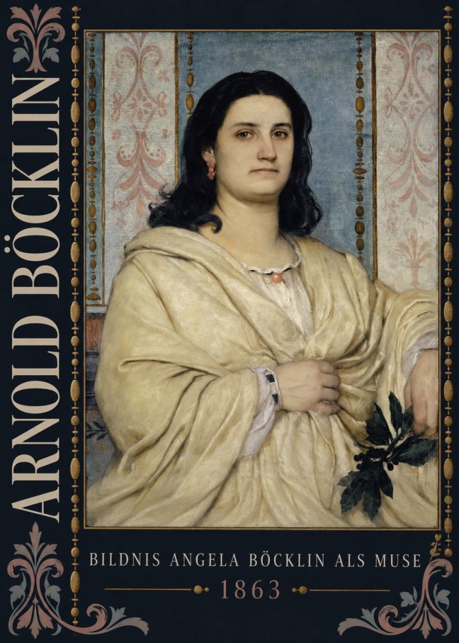 Arnold Böcklin Bildnis Angela Böcklin Als Muse No5 - Poster