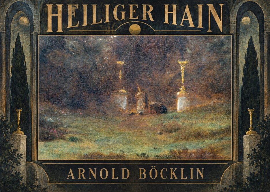 Arnold Böcklin Heiliger Hain No5 - Poster