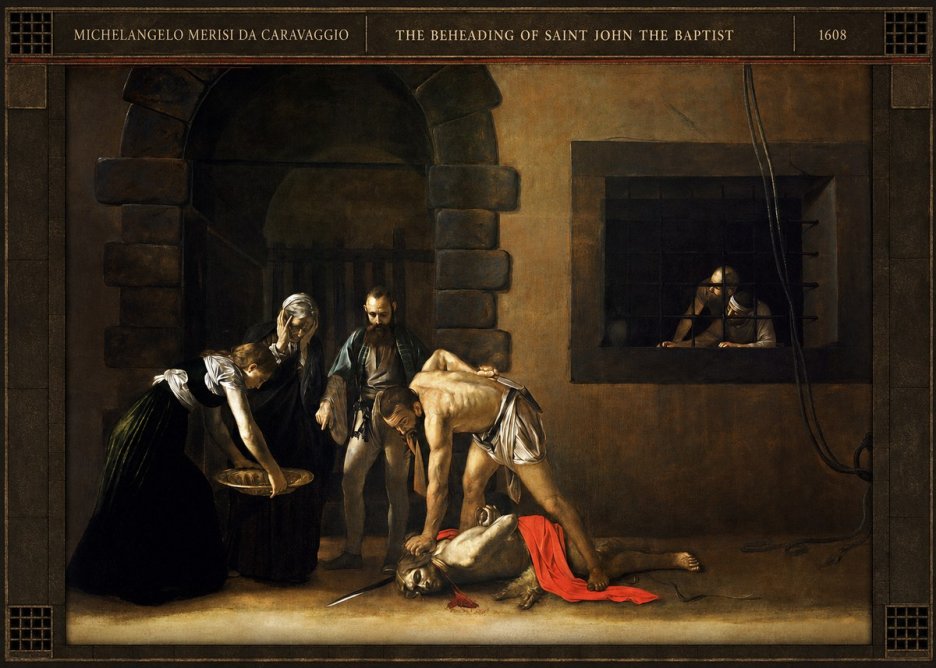 Michelangelo Merisi da Caravaggio The Beheading of Saint John the Baptist No5 - Poster