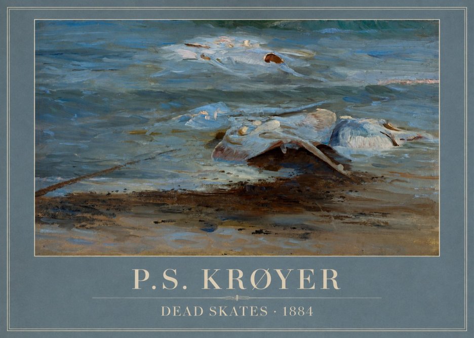 P.S. Krøyer Dead Skates No1 - Poster