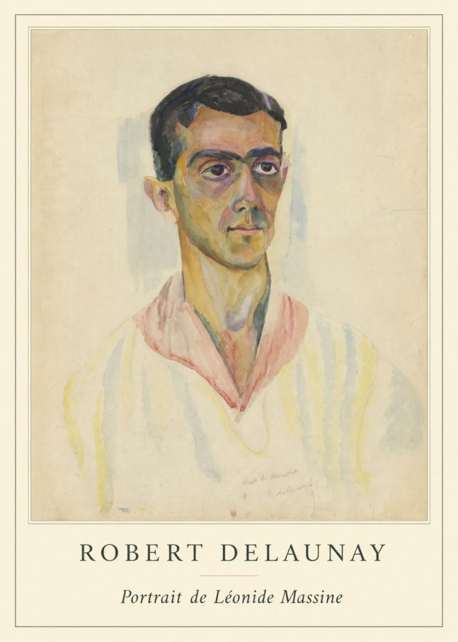 Robert Delaunay Portrait De Léonide Massine No4 - Poster