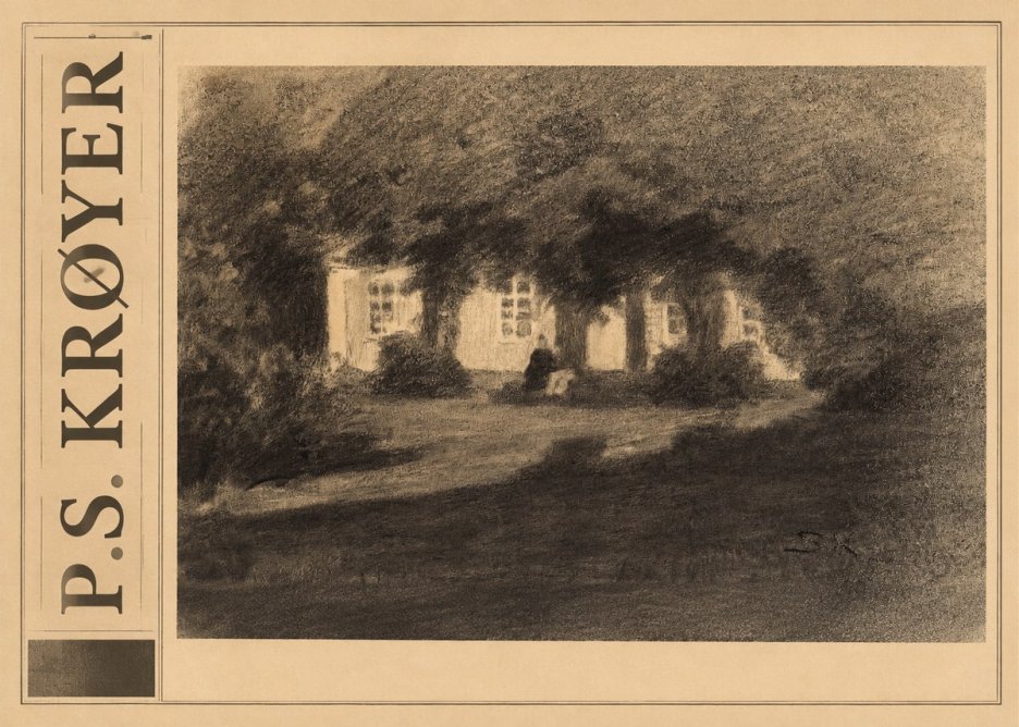 P.S. Krøyer Fra Krøyers Hus Og Have I Skagen No3 - Poster