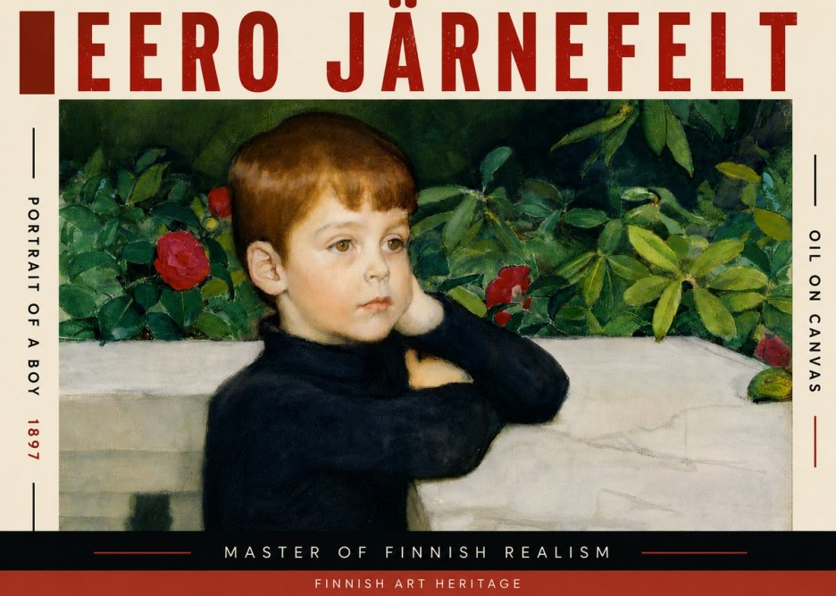 Eero Järnefelt Portrait of a Boy No5 - Poster