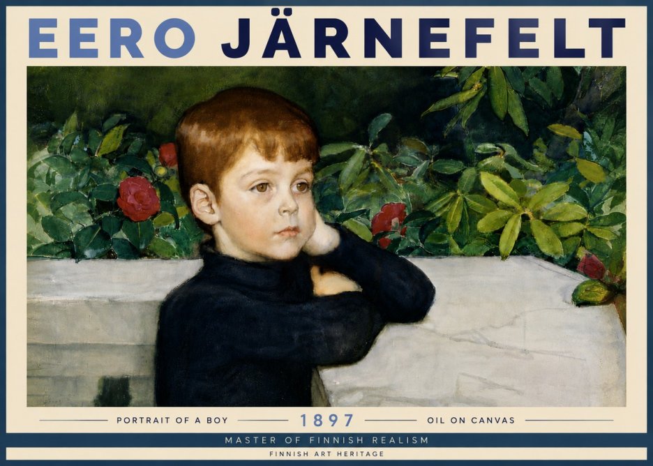 Eero Järnefelt Portrait of a Boy No6 - Poster