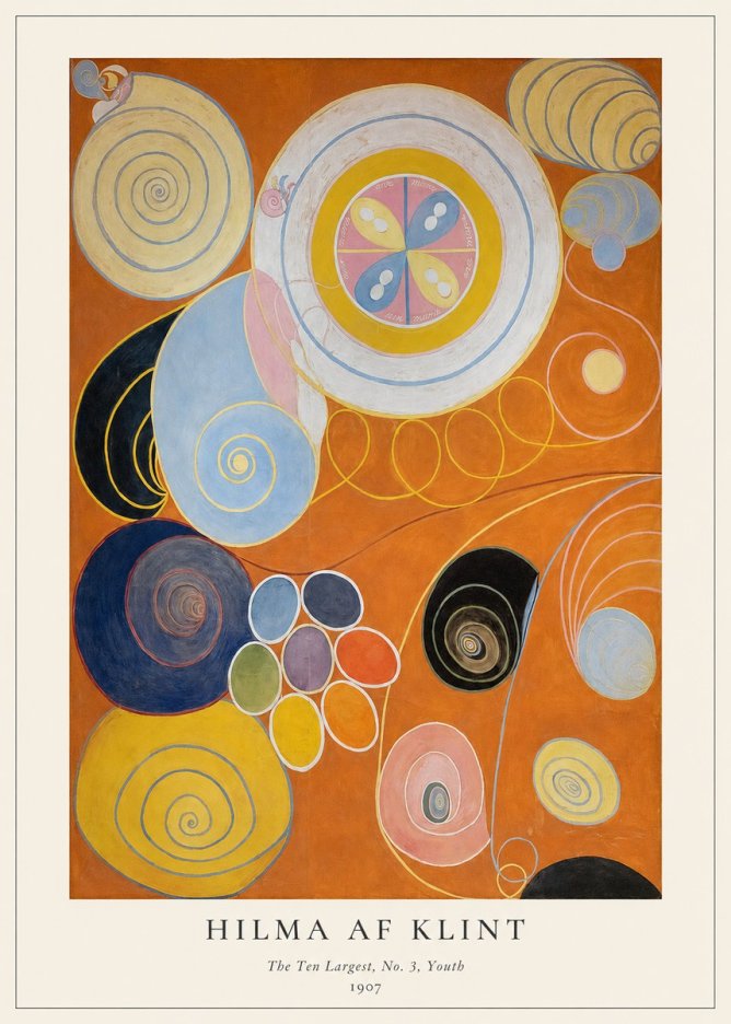 Hilma af Klint The Ten Largest, No. 3, Youth No1 - Poster