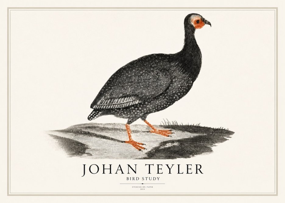 Johan Teyler Bird Study III No1 - Poster
