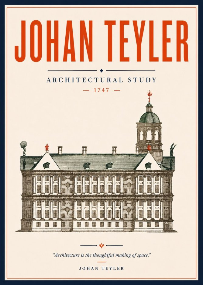 Johan Teyler Architectural Study V No5 - Poster