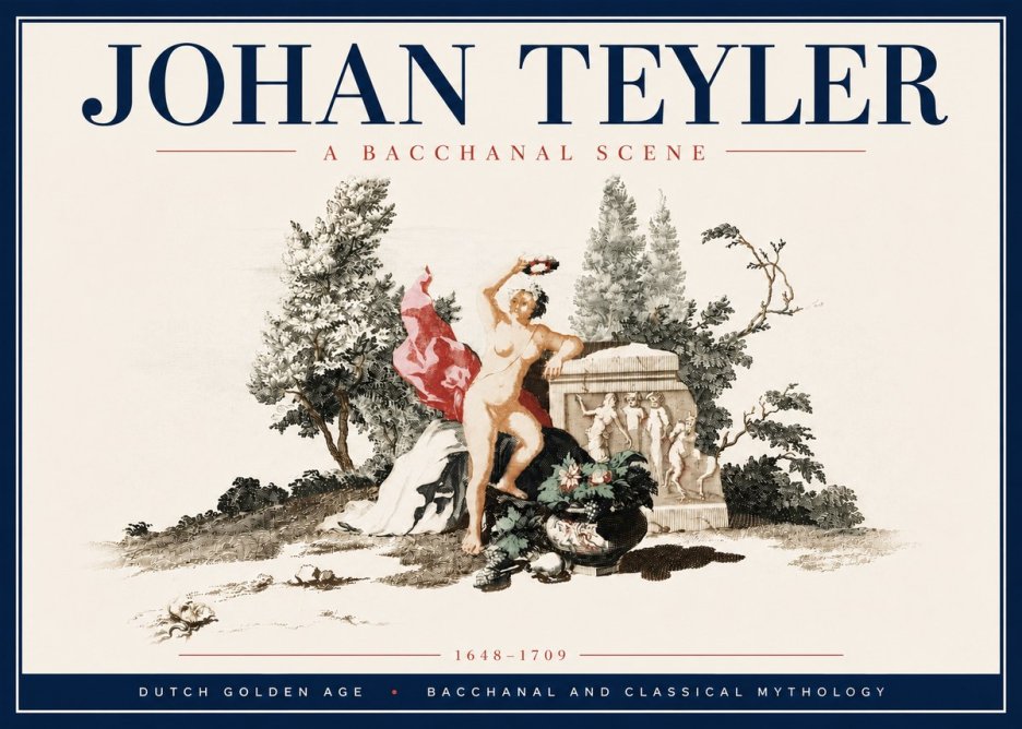Johan Teyler A Bacchanal Scene No6 - Poster