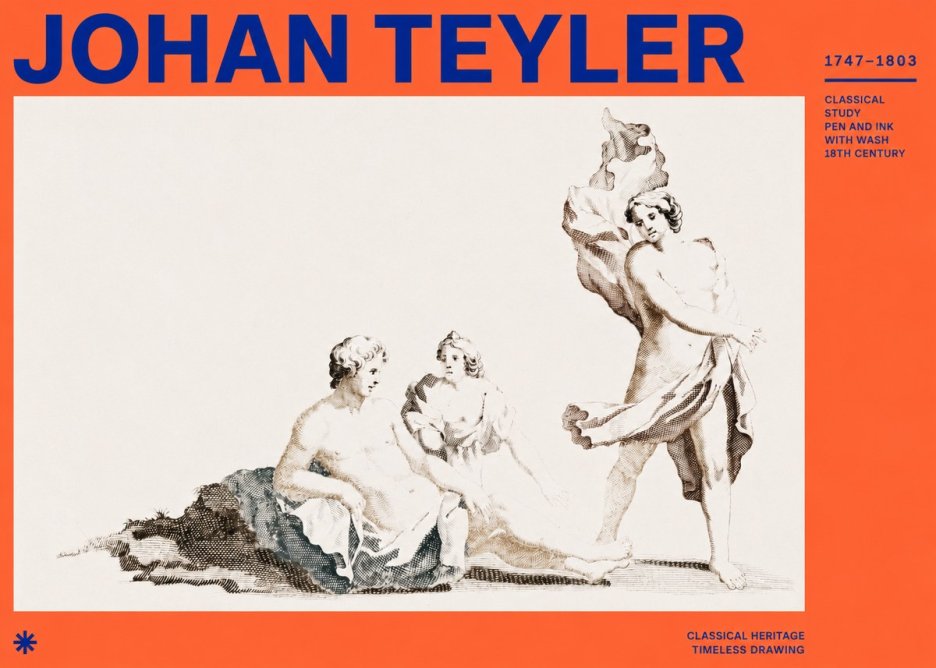 Johan Teyler Classical Study I No2 - Poster