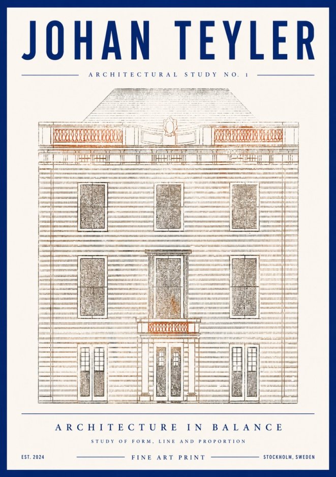 Johan Teyler Architectural Study No. 1 II No4 - Poster