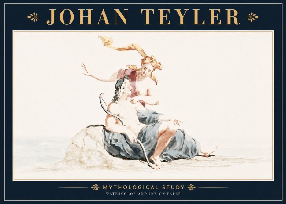 Johan Teyler Mythological Study No5 - Poster