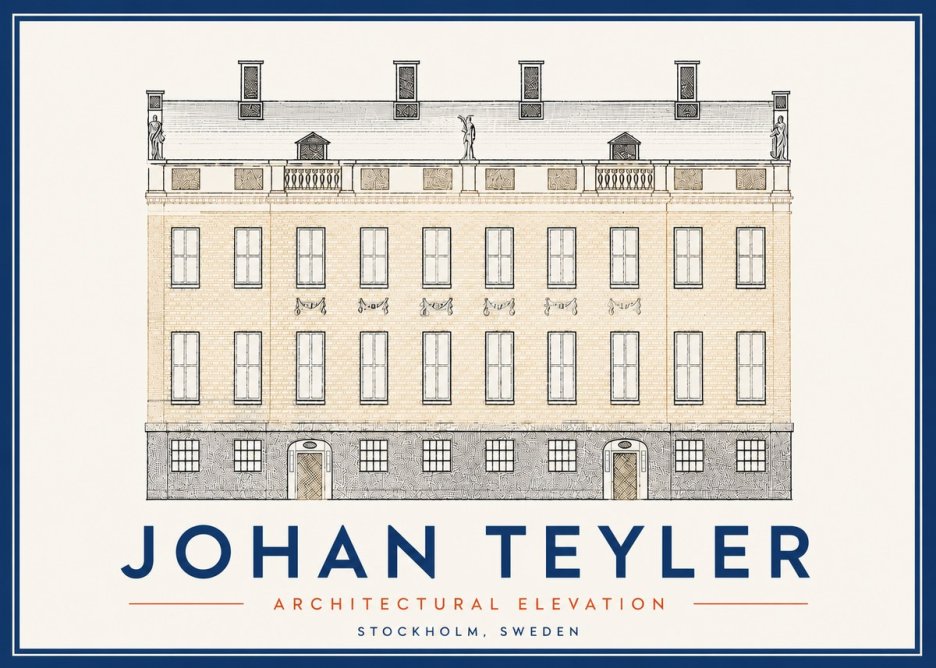 Johan Teyler Architectural Elevation No5 - Poster