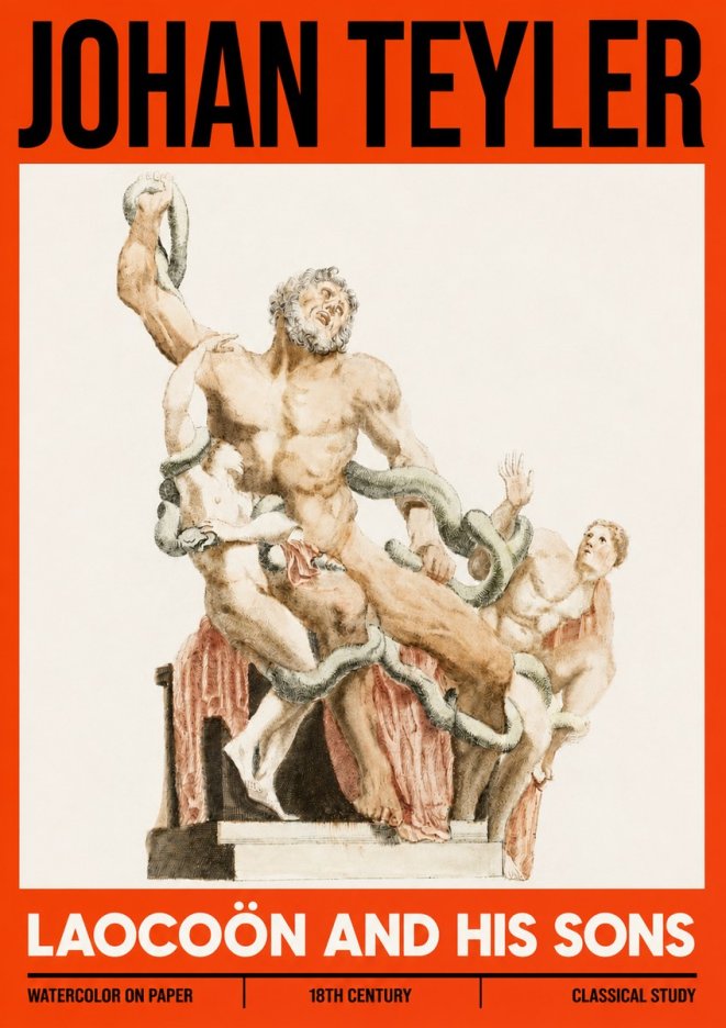 Johan Teyler The Laocoön Group No6 - Poster