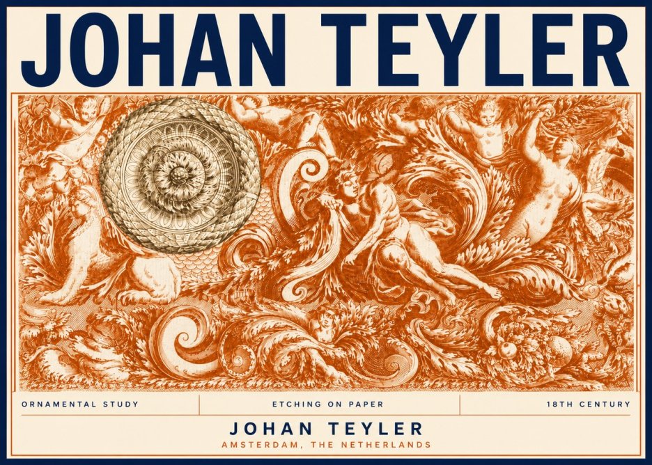 Johan Teyler Ornamental Study No5 - Poster