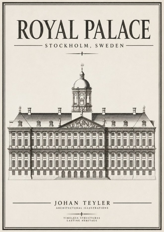 Johan Teyler Royal Palace No2 - Poster
