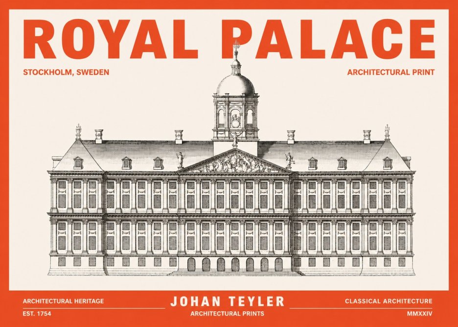 Johan Teyler Royal Palace No3 - Poster