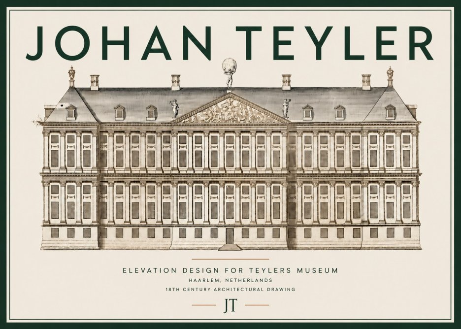 Johan Teyler Elevation Design for Teylers Museum, Haarlem No4 - Poster