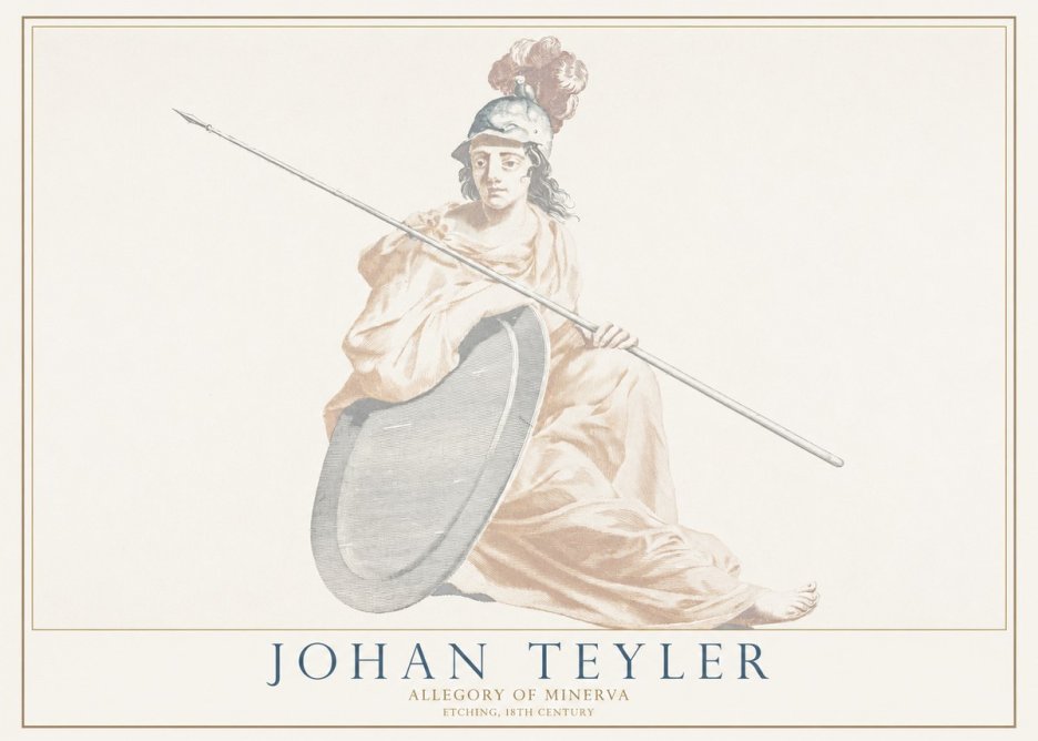 Johan Teyler Allegory of Minerva No1 - Poster